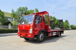 這款國六挖機(jī)平板運輸車很火，關(guān)注沒？
